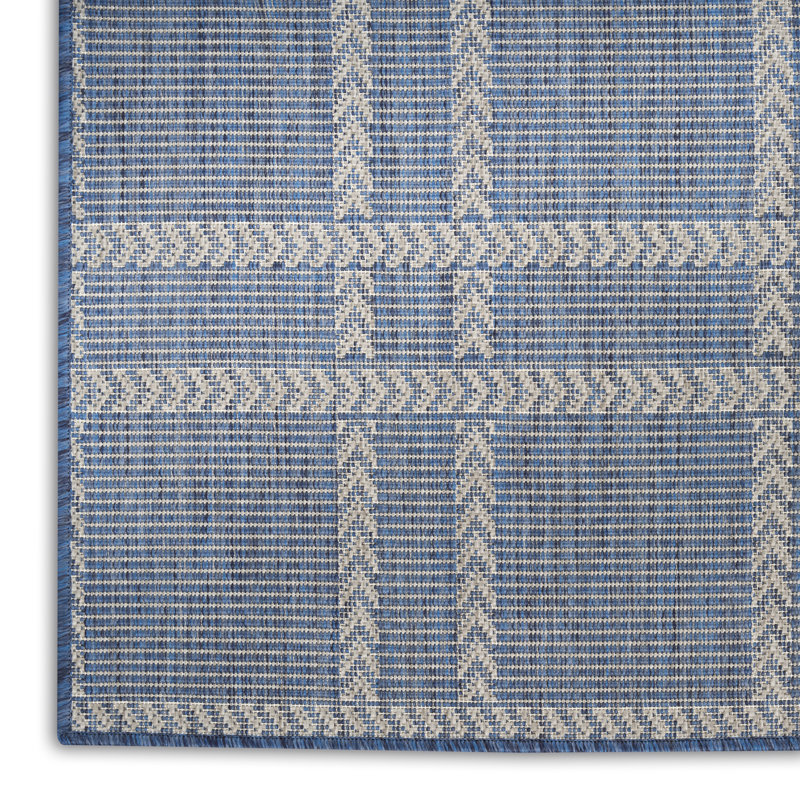 Tapis bleu marine moderne 5 pi x 7 pi Manderella, Marine, Rectangle 5 pi x 7 pi