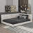 Upholstered Full Platform Bed With USB Ports-710529369