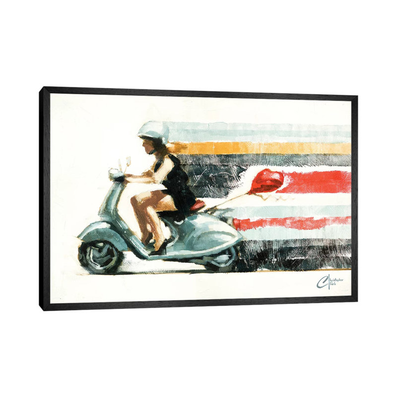 Last Chance at Love II 1 Piece Painting on Canvas, 66.04 cm H x 45.72 cm W, Black Framed