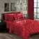 Velvet Solid Colour Bedspread with Pillow Shams