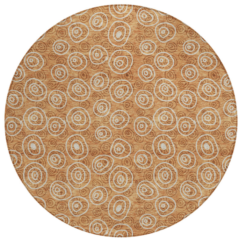 Tapis d'intérieur rond 8 po Terra Cotta