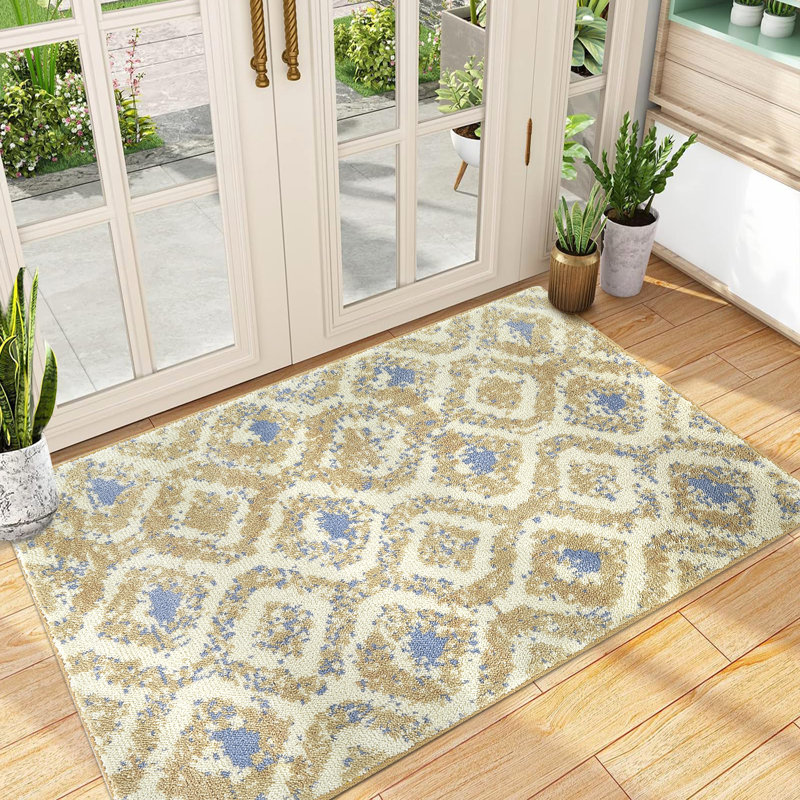 Tapis d'intérieur antidérapant pour tapis d'intérieur, Rectangle 2 pi x 3 pi