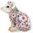 Flower Power Pig Statue