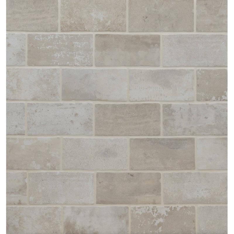 Carreau de mur et de brique en porcelaine matte 5 po x 10 po Montello, Ivora