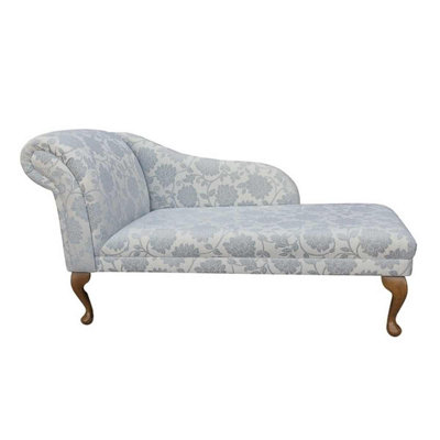 Blue Upholstered Chaise Lounge