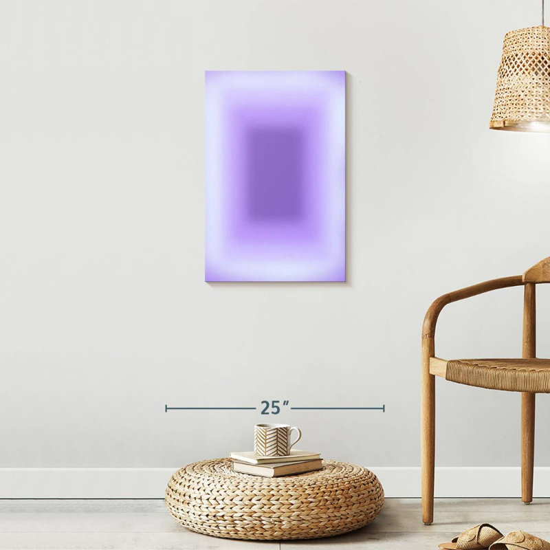 Soft Purple Glow Rectangle Royer, 24" H x 16" W