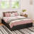Platform Bed with Storage, 2 Large Customizable Drawers,No Box Spring Needed-33458558-33458546