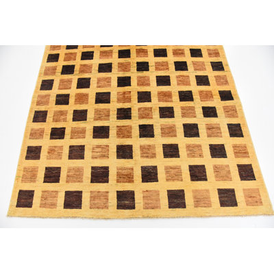 Nash One-of-a-Kind 5' X 6'5" New Age Wool Area Rug in Cream