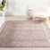 Jeccica Distressed Vintage Medallion Jute Blend Polyester Area Rug