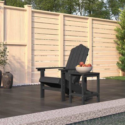 Patio Adirondack Chair with Table HDPE