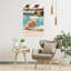 Art mural luxueux au bord de la piscine-129145984