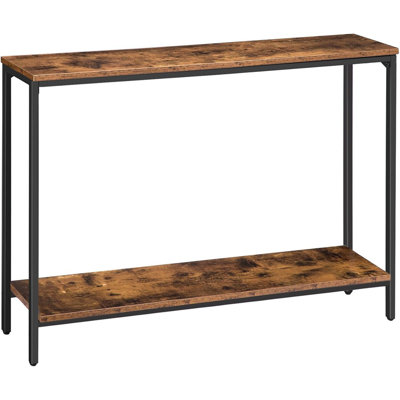 Console Table, 47.2" Narrow Entryway Table, Industrial So...
