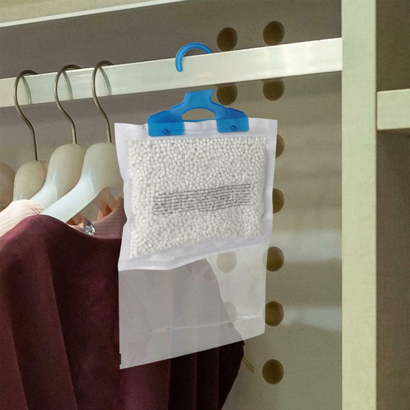 Wardrobe Hanging Dehumidifier Moisture Absorber Condensation & Damp Remover Fresh Linen Scent For Closets Bedrooms & Caravans Pack Of 6