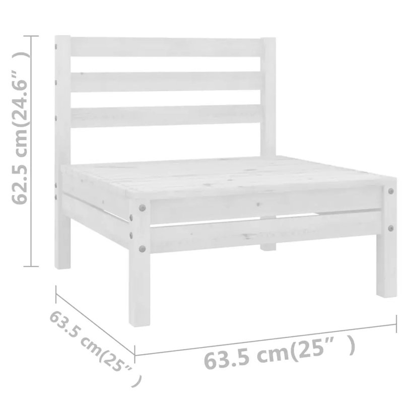 Ensemble de conversation en bois massif pour 12 personnes Brunetto