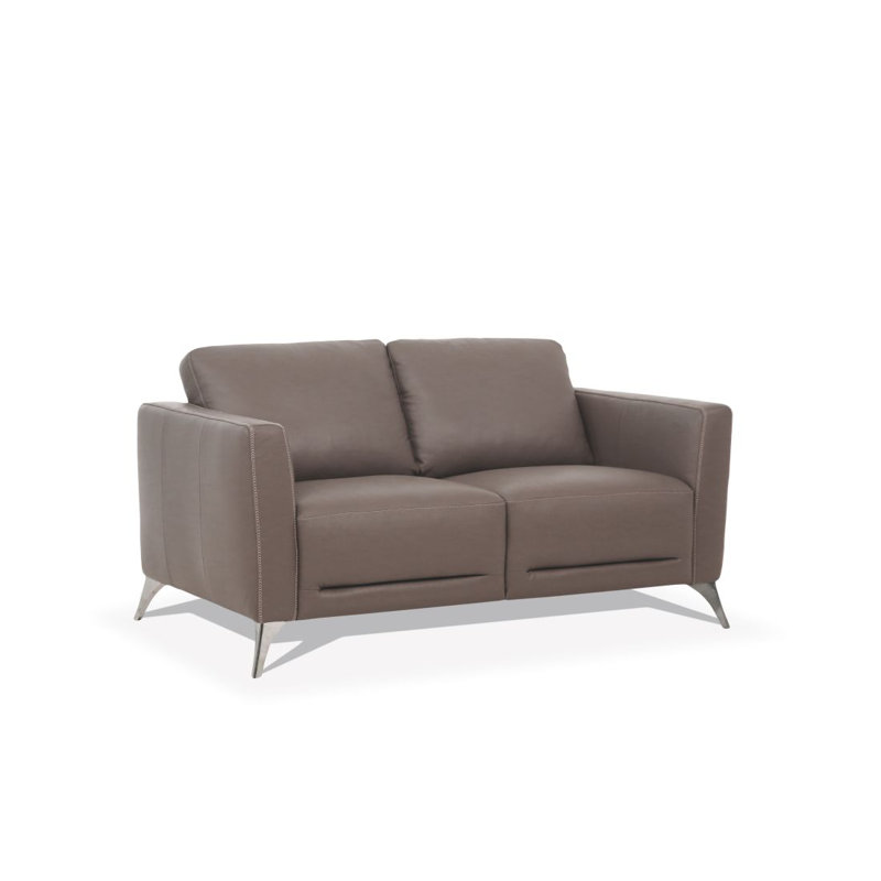 Causeuse Modern Canapé, cuir, Taupe