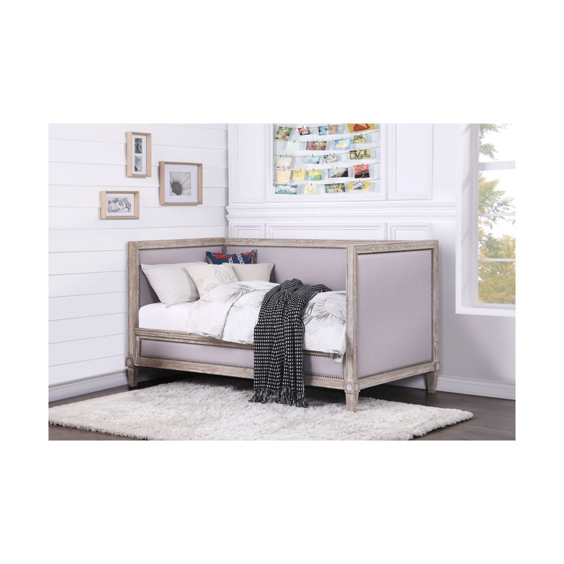 Daybed, Beige/Weathered Oak