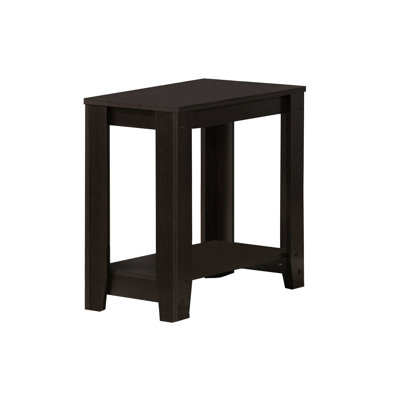 Laminate, End Table, Two - Tier, Bedside Use, Bedroom Dark Brown Laminate Tier For Lamp Or Decoration In