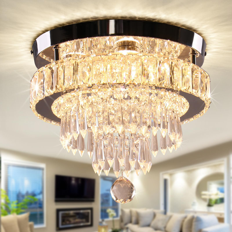 Lustre encastré à DEL 15,7 po Chandeliers