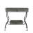32X15x31" Maggie Galvanized Tray Table Accent Table