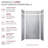 Transolid Lusso 48-in x 36-in x 84/12-in Glue To Wall 6-Piece Transition Shower Wall Kit, Glacier Grey-116172922-116172925