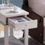 Table basse en chêne blanc avec tiroir & amp; Tablette - Rangement peu encombrant pour le salon