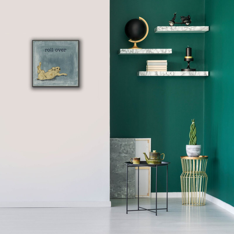  «Roll Over» par Alicia Ludwig, art mural sur toile, 18 po x 18 po