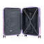 20 po / 24 po / 28 po 3 pièces / ensemble dans une valise à roulettes pivotantes pour PC, valise de transport, avec dégradé de couleurs et serrure à combinaison-130603704