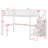 Loft Bed With L-Shaped Desk And USB,Wardrobe Shelf And LED-51341569