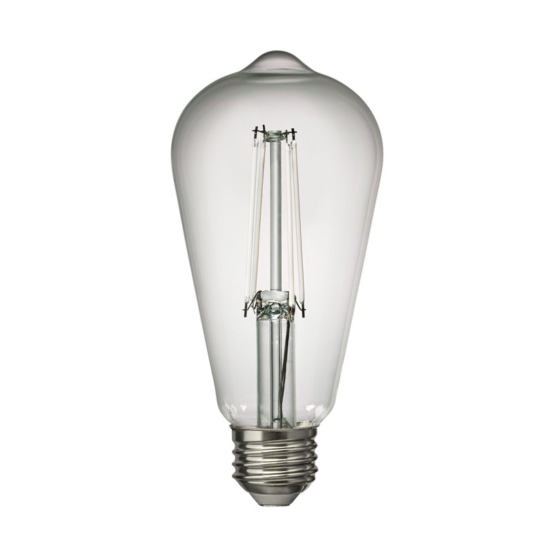 Warm White Clear 7.5W ST19-Shape E-26 Medium Base Edison Style LED Light Bulb, 2700 Kelvins