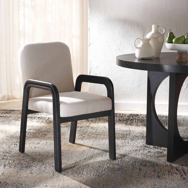 Fauteuil Elara, Noir, Ivoire