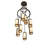 9 - Light Dimmable Cylinder Chandelier