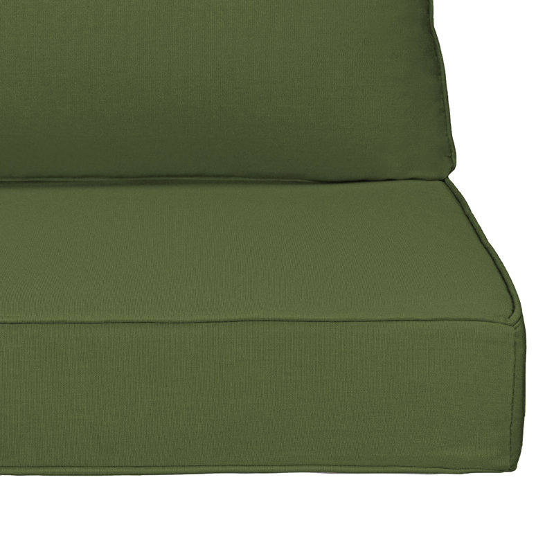 Meridian Outdoor Stylish Deep Seating Backrest and Cushion Set, Polyester, Blue