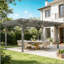 Pergola en bois stable, pavillon de vigne, pergola d'extérieur-125906692