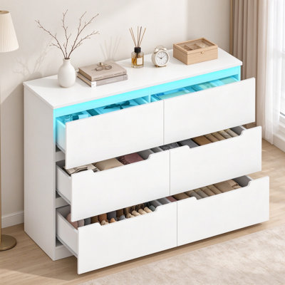 120 cm W Chest of 6 Drawers