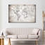 Impression sur toile Simple World Map-346473538
