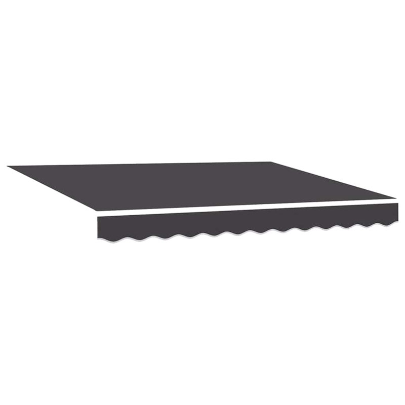Brayden Studio Retractable Door / Window Awning, Anthracite/Anthracite, 350 cm W x 250 cm D