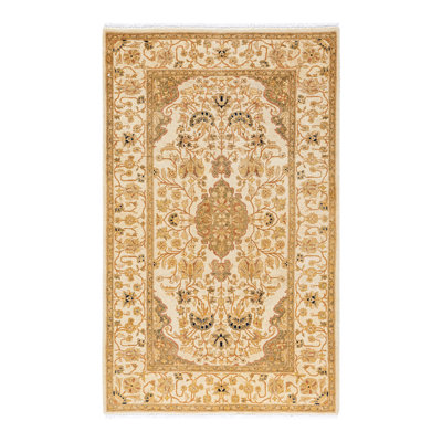 Classic One-of-a-Kind 3'2" X 5'1" Hand Knotted Area Rug