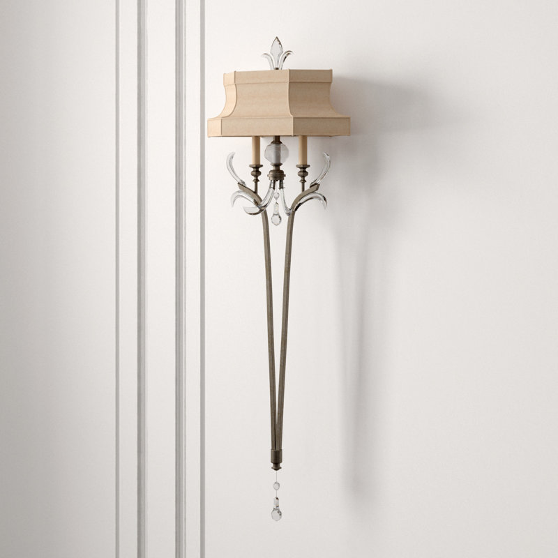 Beveled Arcs 2 - Light Wallchiere, Muted Silver Leaf