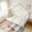 Lit de maison avec lattes de soutien, cadre de lit en bois massif pour enfants, aucun sommier et ouverture-906295728-906295730