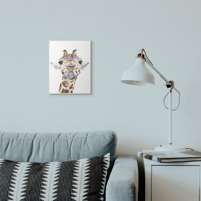 Grande tête de girafe Beckey, Plaque murale, H 15 po x l 10 po x P 0,5 po