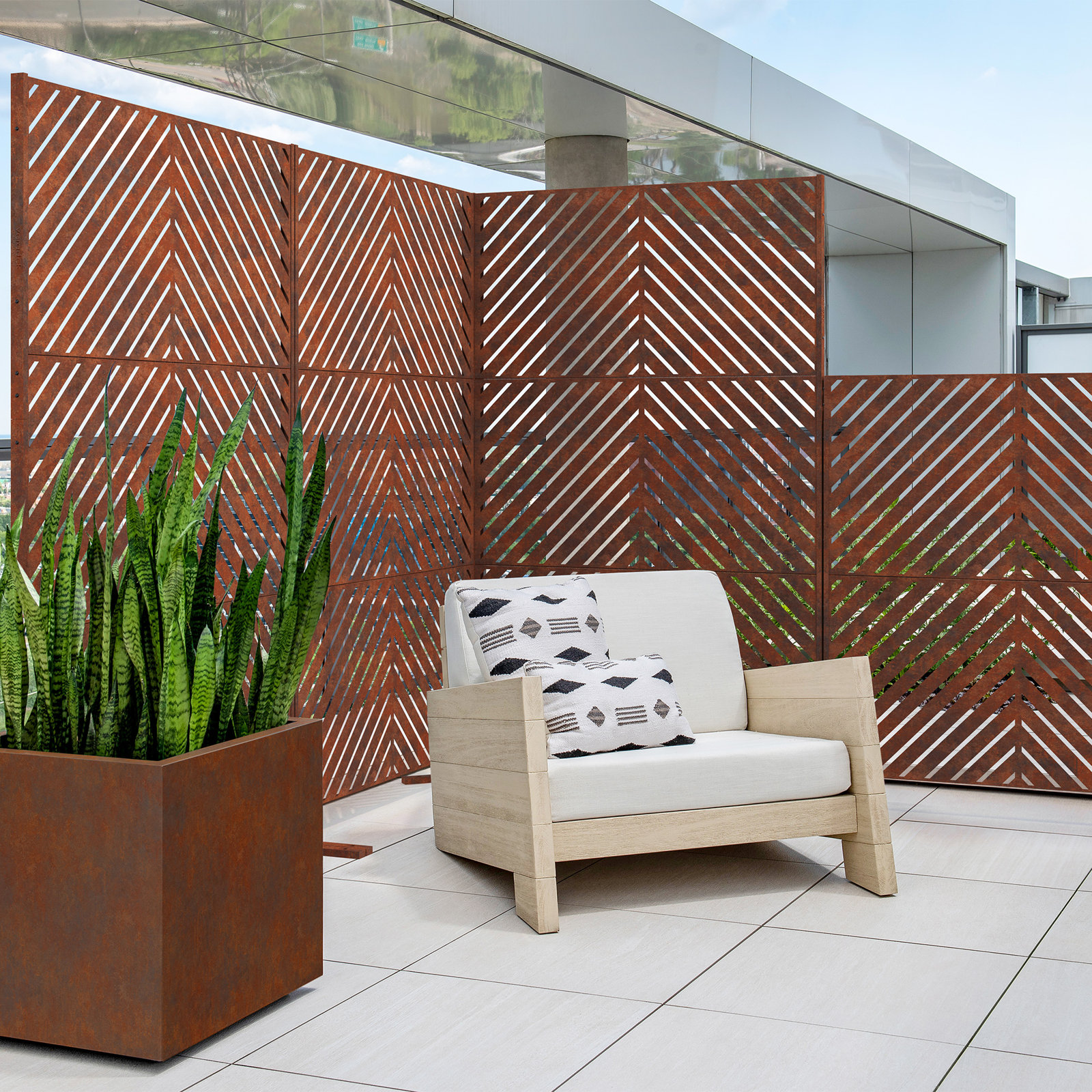 76'' H x 45'' W Metal Fencing
