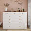 Grand lit escamotable avec tiroirs, blanc