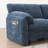 123*55" Modern U-shaped Sectional Sofa with Console,Cup Holders and USB Charger,6 Seat Upholstered Symmetrical Indoor Furniture-1994712598