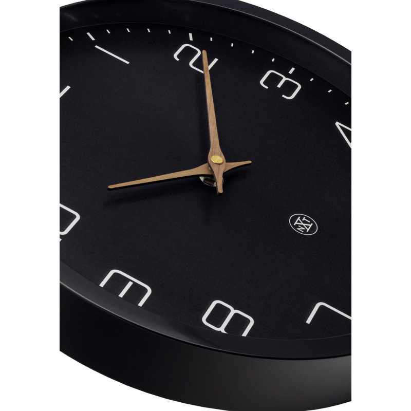ECO 11.8-Inch Paper and Bioplastic Wall Clock, Black