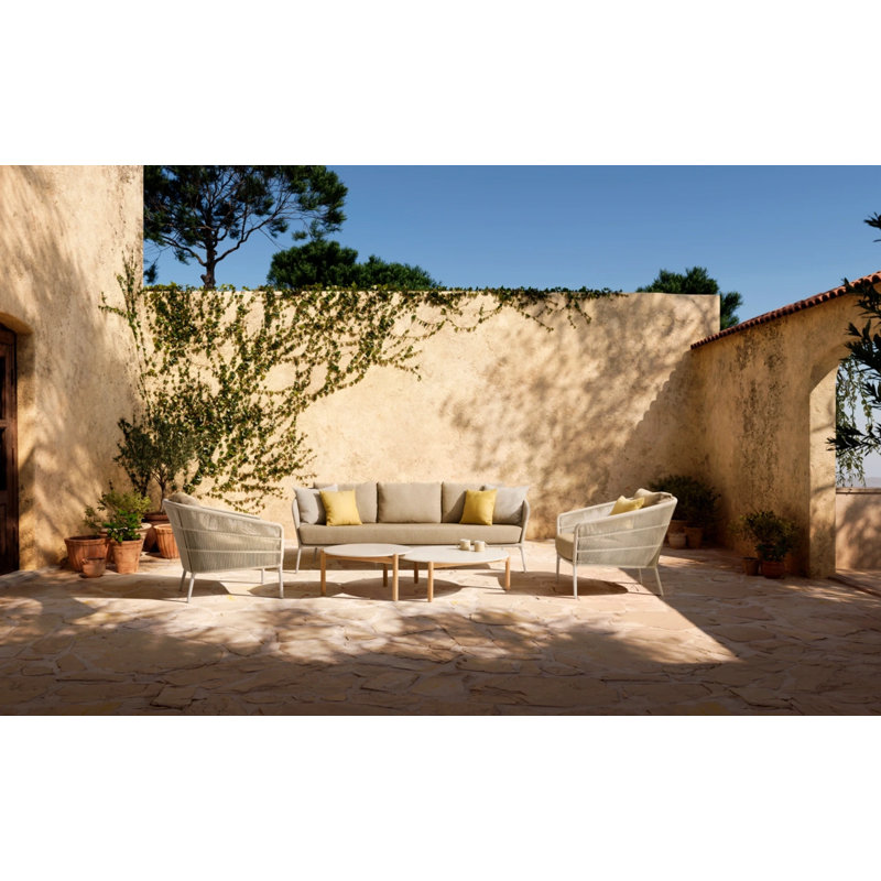 Oda Outdoor Round Coffee Table, 11.81" H x 37.01" W x 37.01" D, Portland
