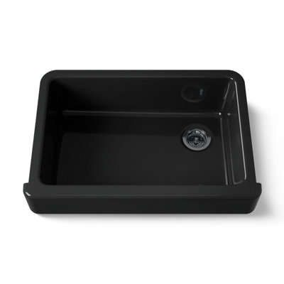 Kohler Whitehaven Self-Trimming 32-1/2" L x 21-9/16" W x 9-5/8" Under-Mount Single-Bowl Sink with Short Apron