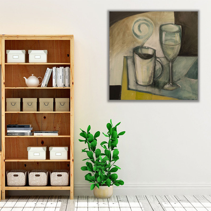 Coffee Wine - Canvas Print Wall Art, 20" H x 20" W