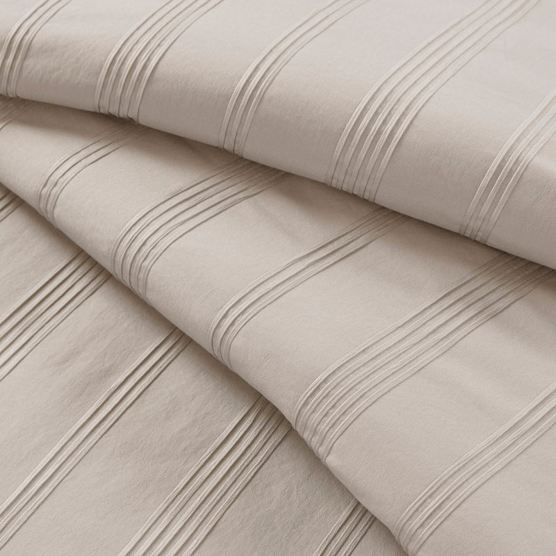 7-Piece King Woven Striped Comforter Set