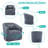 360-Degree Swivel Upholstered Armchair with Accent Pillow-367928025