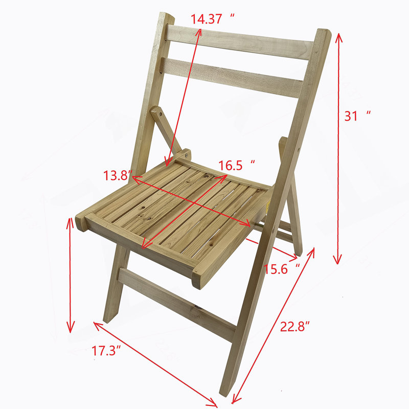 Chaise en bois pour événement spécial pliante